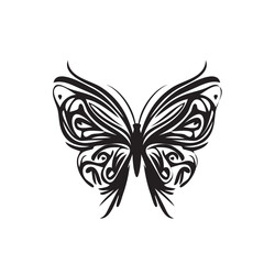 Fototapeta na wymiar Butterfly Icon, Moth Symbol, Insect Silhouette, Butterflies Pictogram, Butterfly Vector Illustration
