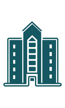 buildings icon vector symbol 
