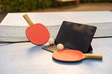 Table Tennis Ping-Pong Sport Activity Concept