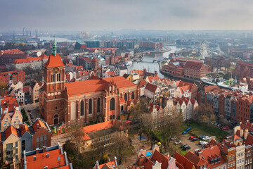 The Main Town of Gdansk at sunny spring, Poland