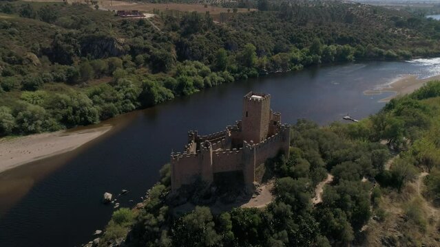 Almourol Castle Portugal Aerial View
