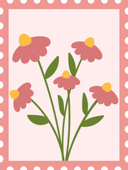 Flowers Postage Stamp