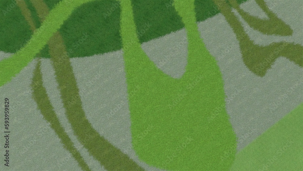 Poster 3d illustration of modern landscape architecture. background computer rendering of landscape design.