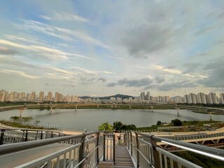Obraz premium bridge over the river