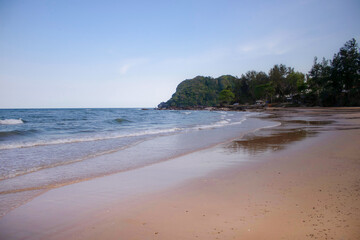 Photo of the morning atmosphere at the private beach in Prachuap Province No. 4