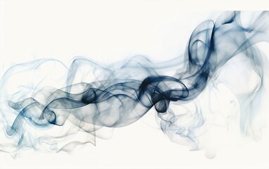 Fototapeta premium Smoke abstract watercolor illustration. Generative AI technology.