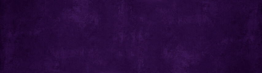 Dark abstract scratched purple concrete paper texture background banner pattern panorama
