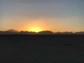 Sunsown over Sahara