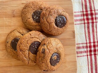 Crispy on the outside, chewy on the inside - a perfect chocolate cookie.