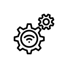 internet of things line icon