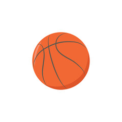 basketball orange flat design