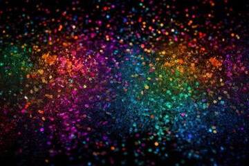Multicolored glitter background, sparkling magical and luxury atmosphere, generative ai