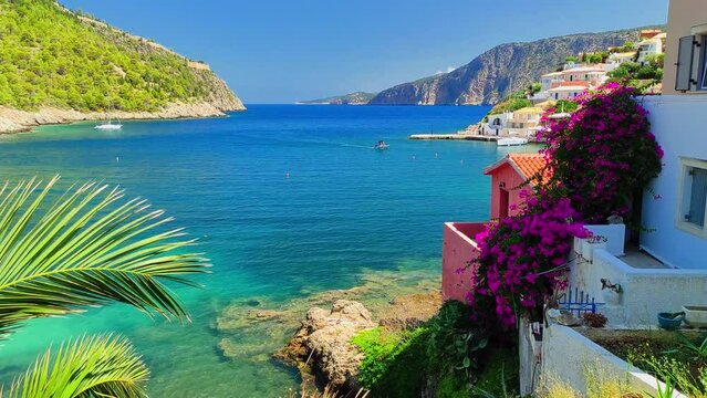 Asos town Kefalonia island Greece