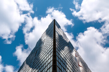 Modern glass skyscraper architecture