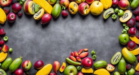 Fototapeta na wymiar 果物の素材|fruit material Generative AI