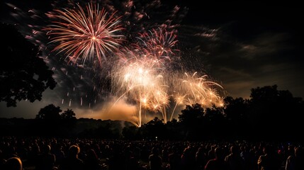 fireworks in the sky