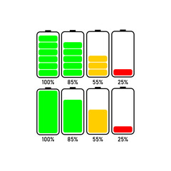 battery power battery health simple design - isolated