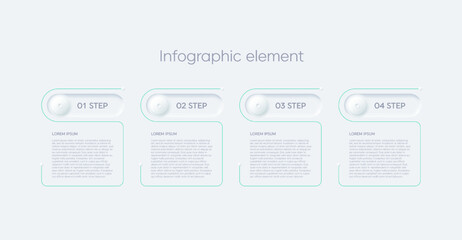 Infographic design template with place for your data with icon, steps, timelines or processes