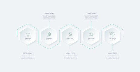 Infographic design template with place for your data with icon, steps, timelines or processes