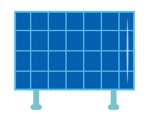 Solar panel icon. Vector illustration isolated on white background