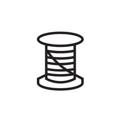Sewing Spool Garments Outline Icon