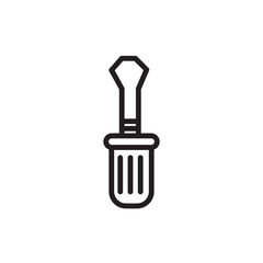 Screwdriver Tailor Tools Outline Icon