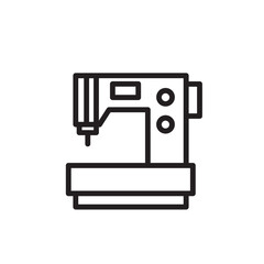 Machine Sew Sewing Outline Icon