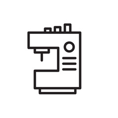 Knit Machine Sewing Outline Icon