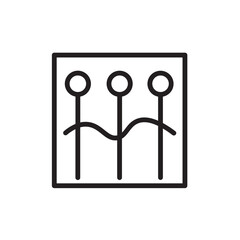 Needles Pins Sewing Outline Icon