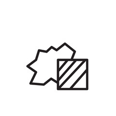 Fabric Textile Cloth Outline Icon