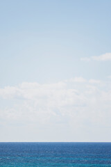 Formentera. Blauer Ozean und Himmel.