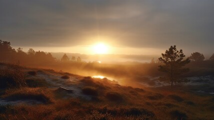 the sun rising in the background The AI Generative