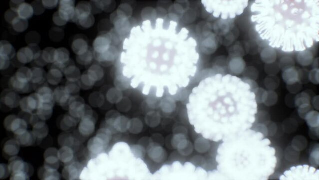 viruses under the microscopic view for education