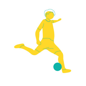 3d render of a person with a ball