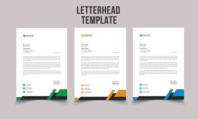 Corporate Creative Business Letterhead design template