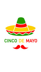 Cinco de Mayo celebration. Mexican traditional federal holiday that is celebrated on May 5th. Fiesta banner with decorations for Cinco de Mayo vector illustrations