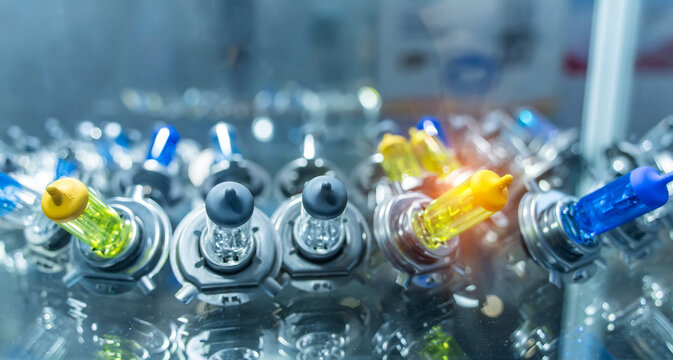 xenon and halogen lamps. automotive light bulbs