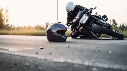 Motorrad Unfall KI