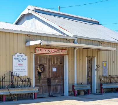 Front of Ricca's Architectural Sales at 511 North Solomon Street in Mid City Neighborhood on April 17, 2023 in New Orleans, LA, USA
