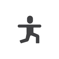 Physical exercise vector icon