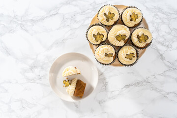 Gingerbread cupcakes