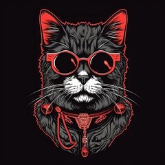 Cool Cat T-Shirt Design