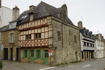 Fototapeta na wymiar City of Auray, Brittany, France