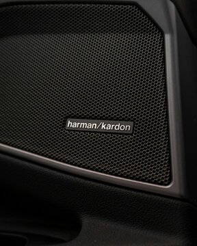 BMW Harman Kardon sound system door speaker badge