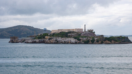Naklejka premium journey destination point of island seacoast landscape. journey destination of island seacoast.