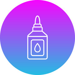 Liquid Glue Gradient Circle Line Inverted Icon