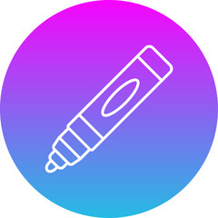 Marker Gradient Circle Line Inverted Icon