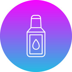 Correction Fluid Gradient Circle Line Inverted Icon