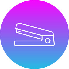 Stapler Gradient Circle Line Inverted Icon