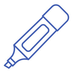 Highlighter Multicolor Line Icon